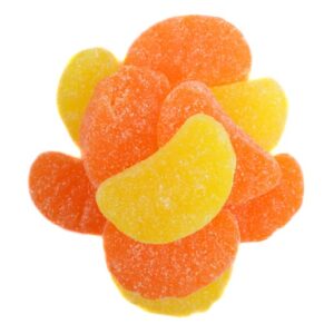 Zachary Citrus Orange Lemon Fruit Slices Gummy Candy 5lb Bag Bulk